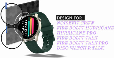 FINCH Edge To Edge Screen Guard for NOISEFIT CREW SMARTWATCH(Pack of 2)