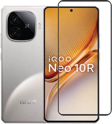 AIBEX Edge To Edge Tempered Glass for iQOO Neo 10R| 9H Hardness | Anti-Glare & Anti-Fingerprint | Water Resistant | Edge-to-Edge Full Screen Protector | Bubble-Free Installation(Pack of 1)
