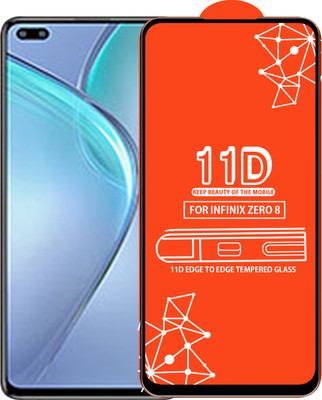 Roxel Edge To Edge Tempered Glass for Infinix Zero 8(Pack of 1)