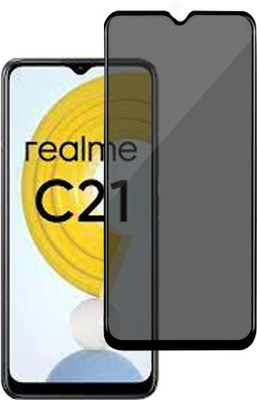 GLOBAL NOMAD Edge To Edge Tempered Glass for realme C21(Pack of 1)
