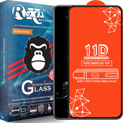 Roxel Edge To Edge Tempered Glass for Oneplus 10T(Pack of 1)