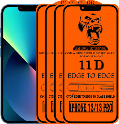 CYOR Edge To Edge Tempered Glass for IPHONE 13 PRO(Pack of 4)