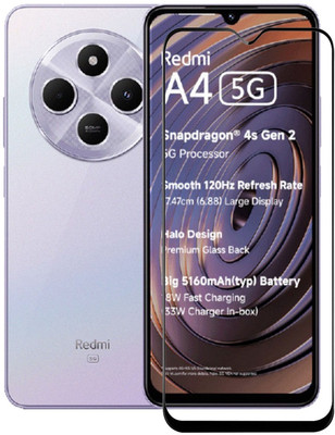 BRENZZ Edge To Edge Tempered Glass for Redmi A4 5G(Pack of 1)