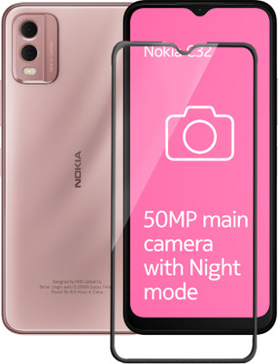 Flipkart SmartBuy Edge To Edge Tempered Glass for Nokia C32(Pack of 1)