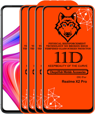 CRodible Edge To Edge Tempered Glass for Realme X2 Pro(Pack of 4)