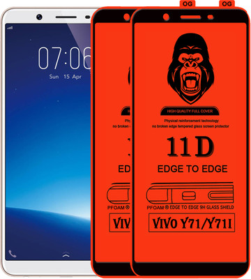 Laxdom Edge To Edge Tempered Glass for VIVO Y71I(Pack of 2)