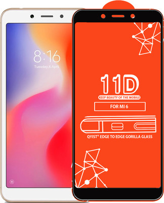 Qyist Edge To Edge Tempered Glass for Mi Redmi 6 pro(Pack of 1)