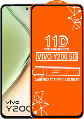 CYOR Edge To Edge Tempered Glass for VIVO Y200 5G(Pack of 1)