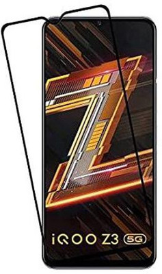 O2MG Edge To Edge Tempered Glass for IQOO Z3 5G(Pack of 1)