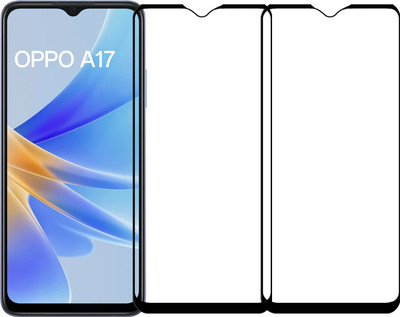 Flipkart SmartBuy Edge To Edge Tempered Glass for OPPO A17(Pack of 2)