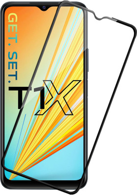 HUPSHY Edge To Edge Tempered Glass for vivo T1X(Pack of 1)