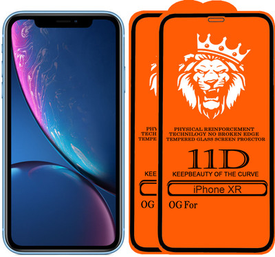 DeepzHub Edge To Edge Tempered Glass for Apple iPhone XR(Pack of 2)