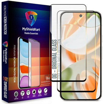 MyShieldKart Edge To Edge Tempered Glass for Google Pixel 9 Pro XL (6.8 Inch)**NeoShield**Millitary Grade-Anti Explosion-Tempered Glass/Full Screen Coverage-Edge to Edge/9H Hardness/With Easy Installation Kit(Pack of 2)