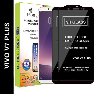PFOAM Edge To Edge Tempered Glass for VIVO V7 Plus(Pack of 2)