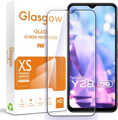 Glasgow Edge To Edge Tempered Glass for Vivo Y28 5G, Vivo Y28s, Vivo Y28e(Pack of 1)