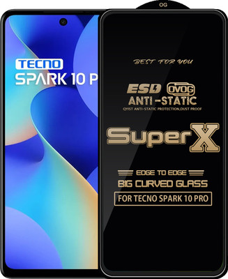 Qyist Edge To Edge Tempered Glass for TECNO SPARK 10 PRO(Pack of 1)
