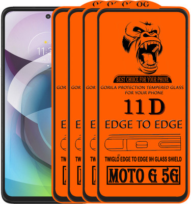 TWIGLO Edge To Edge Tempered Glass for MOTO G 5G(Pack of 4)