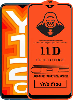 Laxdom Edge To Edge Tempered Glass for VIVO Y12G(Pack of 1)
