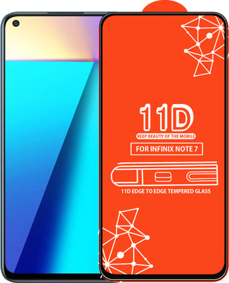 Qyist Edge To Edge Tempered Glass for Infinix Note 7(Pack of 1)