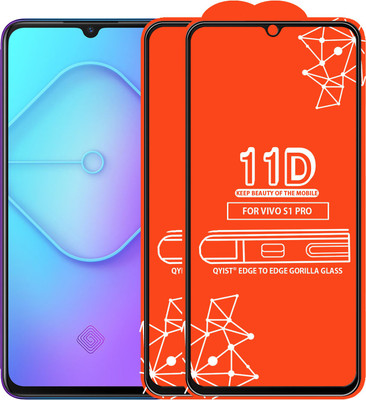 Qyist Edge To Edge Tempered Glass for Vivo S1 Pro(Pack of 2)
