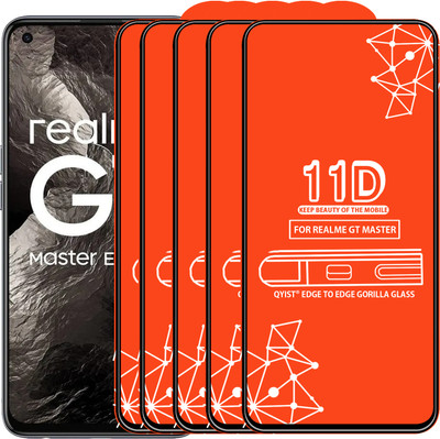 Qyist Edge To Edge Tempered Glass for Realme Gt Master(Pack of 5)