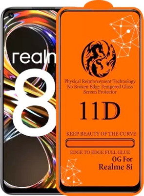 9H Edge To Edge Tempered Glass for Realme 8i (Gorilla Glass-11D)(Pack of 1)