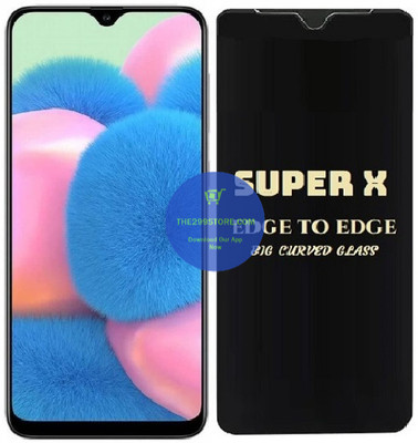 Crunk Edge To Edge Tempered Glass for Samsung Galaxy A30s, Super X Edge Glass, Super X Tempered Glass, Super X Screen Protector(Pack of 1)