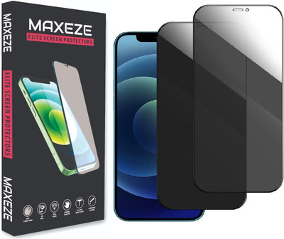 MAXEZE Edge To Edge Tempered Glass for iPhone 12 Pro Max(Pack of 2)