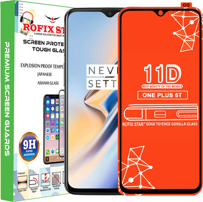 Rofix star Edge To Edge Tempered Glass for OnePlus 6T(Pack of 1)