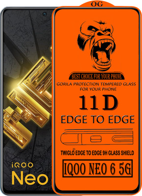 TWIGLO Edge To Edge Tempered Glass for IQOO NEO 6 5G(Pack of 1)