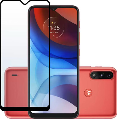 BRIGHTRON Edge To Edge Tempered Glass for Motorola Moto E7 Power(Pack of 1)