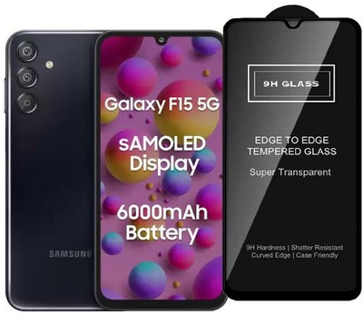 A-Allin1 Edge To Edge Tempered Glass for Samsung Galaxy F15 5G(Pack of 1)