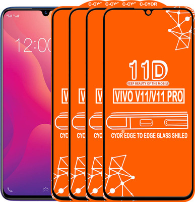 CYOR Edge To Edge Tempered Glass for VIVO V11(Pack of 4)