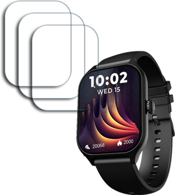 ARBAN Edge To Edge Tempered Glass for Marv Raze Smartwatch with 1.96 inch beatxp SMARTWATCH SCREEN GUARD(Pack of 3)