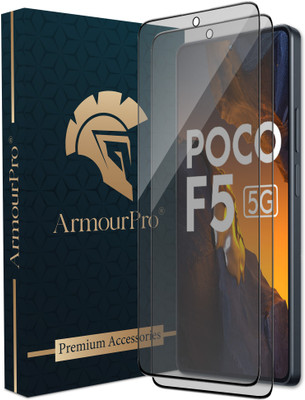 ArmourPro Edge To Edge Tempered Glass for Poco F5 5G, Matte Finish Glass(Pack of 2)