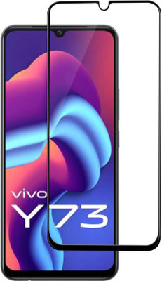 DMJHP Edge To Edge Tempered Glass for Vivo Y73(Pack of 1)