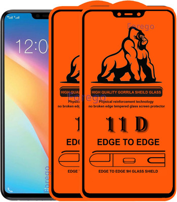 elevend Edge To Edge Tempered Glass for Vivo Y83(Pack of 2)
