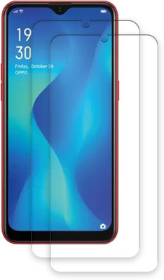 SOMTONE Edge To Edge Tempered Glass for OPPO A1K TEMPERED GUARD FRONTP2(Pack of 2)
