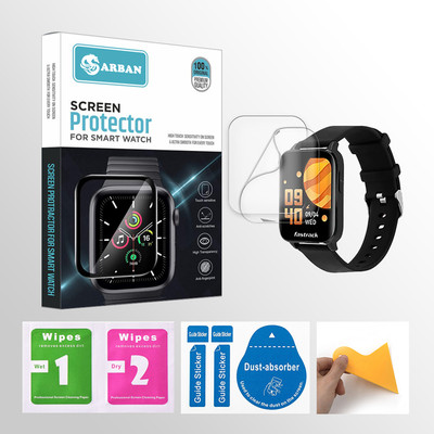 ARBAN Edge To Edge Tempered Glass for fastrack REFLEX CURV 1.69 inch Smartwatch 2 PROTECTOR + 2 WIPES + 2 DUST REMOVAL STICKER + 1 WIPER(Pack of 2) ARBAN Edge To Edge Tempered Glass for fastrack REFLEX CURV 1.69 inch Smartwatch 2 PROTECTOR + 2 WIPES + 2 DUST REMOVAL STICKER + 1 WIPER(Pack of 2)