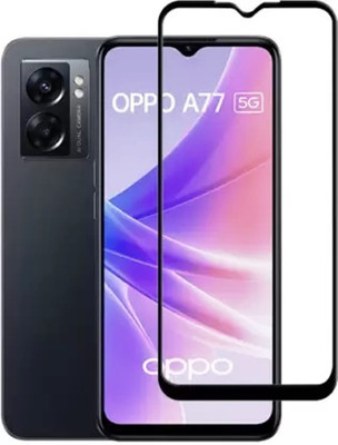 9H Edge To Edge Tempered Glass for Oppo A77 5G --Ultimate Protection Kit Edge to Edge Screen Protector 9H Hardness Ultra HD Anti-Scratch-11D)(Pack of 1)