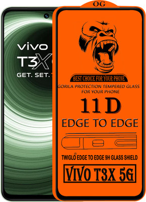 TWIGLO Edge To Edge Tempered Glass for VIVO T3X 5G(Pack of 1)