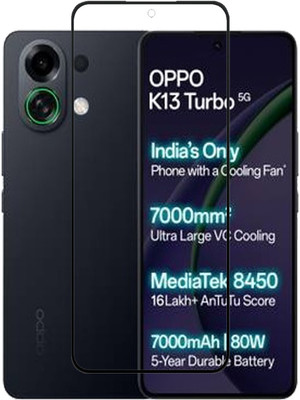 AKSHUD Edge To Edge Tempered Glass for OPPO K13 Turbo 5G, Oppo K13 Turbo 5G(Pack of 1)