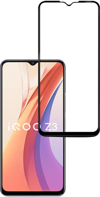 GLOBAL NOMAD Edge To Edge Tempered Glass for iQOO Z3(Pack of 1)
