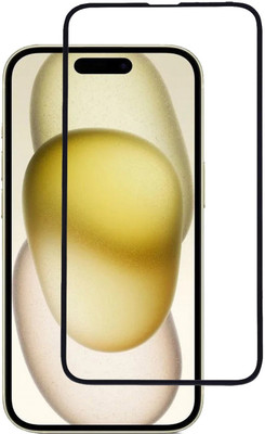 INFINITYWORLD Edge To Edge Tempered Glass for Apple iphone 15, iphone 15(Pack of 1)