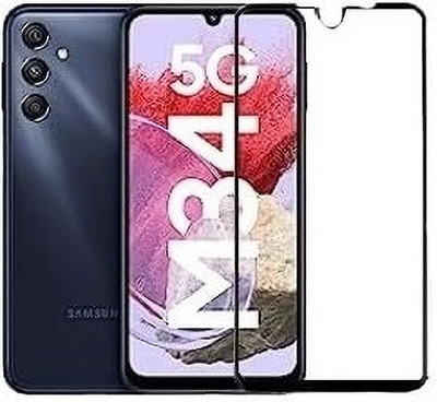 MOBIGENIX Edge To Edge Tempered Glass for SAMSUNG Galaxy M34 5G(Pack of 1)