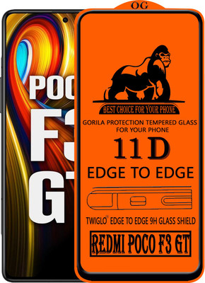 TWIGLO Edge To Edge Tempered Glass for REDMI POCO F3 GT(Pack of 1)