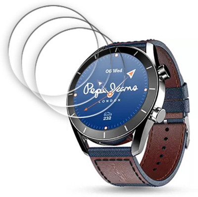 ARBAN Edge To Edge Tempered Glass for Pebble X Pepe Jeans 1.39 inch SMARTWATCH SCREEN GUARD(Pack of 3)