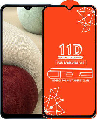 Roxel Edge To Edge Tempered Glass for Samsung Galaxy A12(Pack of 1)
