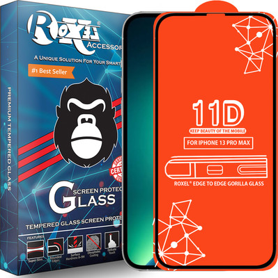Roxel Edge To Edge Tempered Glass for Iphone 13 Pro Max(Pack of 1)