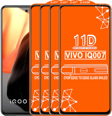 CYOR Edge To Edge Tempered Glass for VIVO IQ007(Pack of 4)